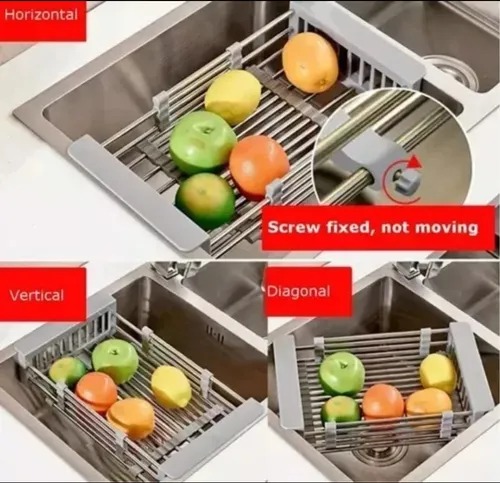 Rejilla Escurridor Rectráctil En Acero M